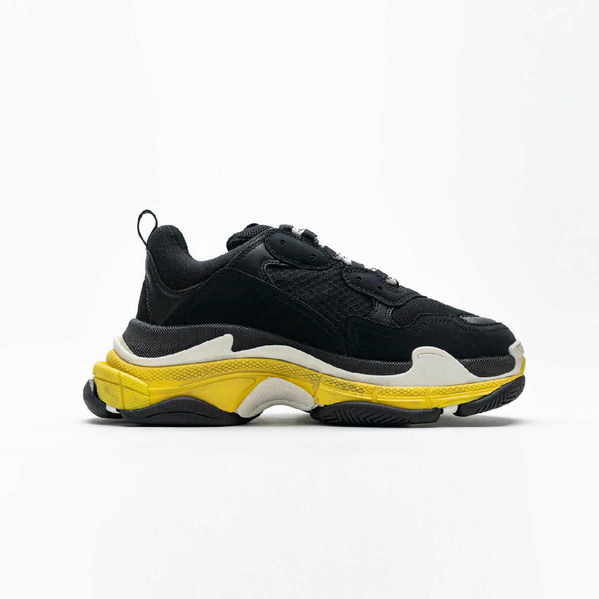 Balenciaga triple s black and yellow hotsell