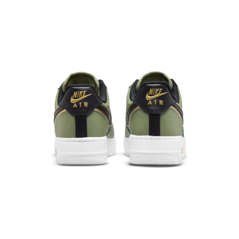 Nike Air Force 1 Low Double Swoosh Olive Gold Black – Ar Store