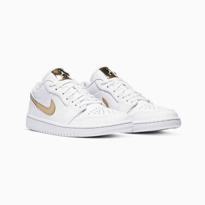 Nike Air Jordan 1 Low White & Gold