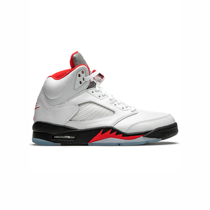 Nike Air Jordan 5 Retro Fire Red Silver Tongue