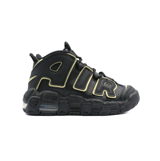 Nike Air More Uptempo Negro Metalic Gold GS