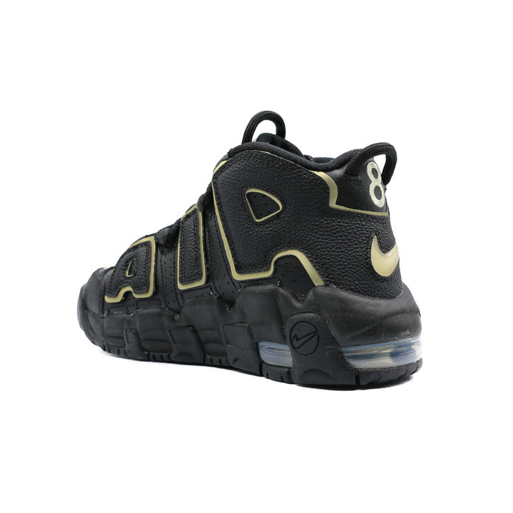 Nike Air More Uptempo Negro Metalic Gold GS