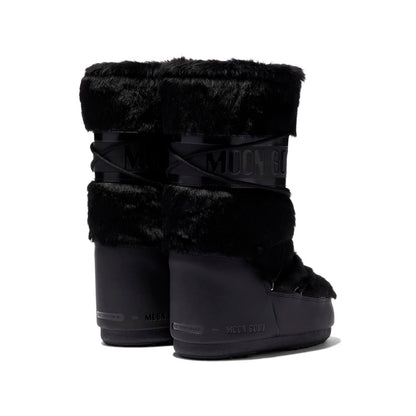 Moon Boot Icon Faux-Fur Snow in Black