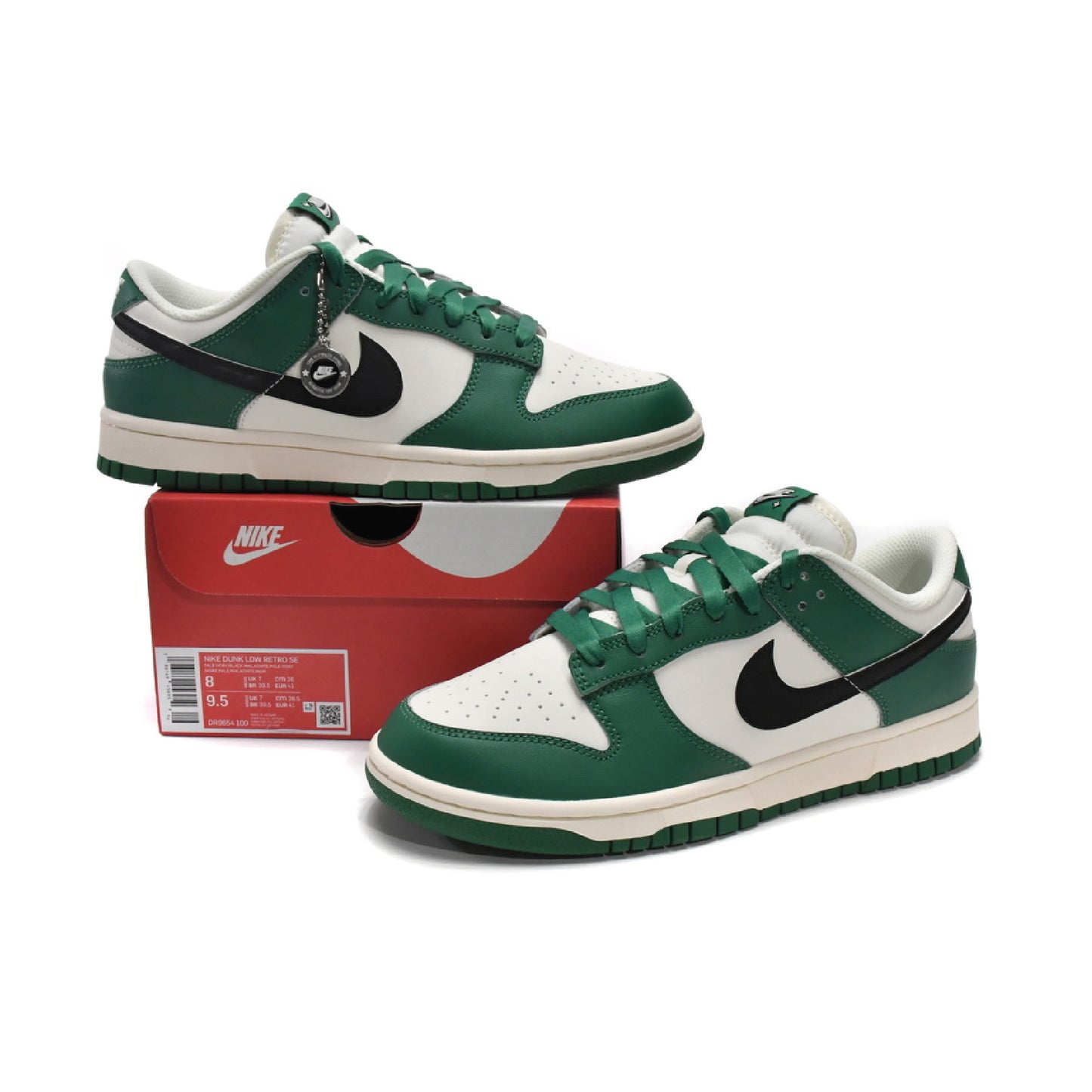 Nike Dunk Low Blanco Green Lotery