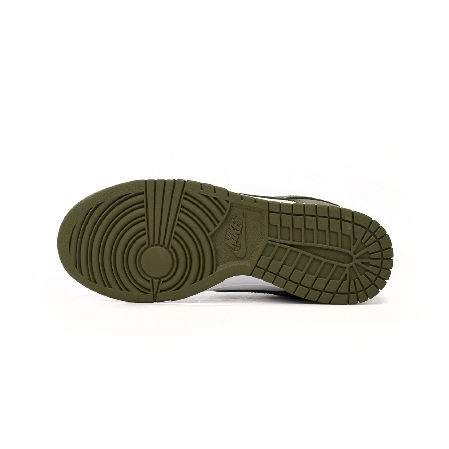 Nike Dunk Low White Scattered olive Green