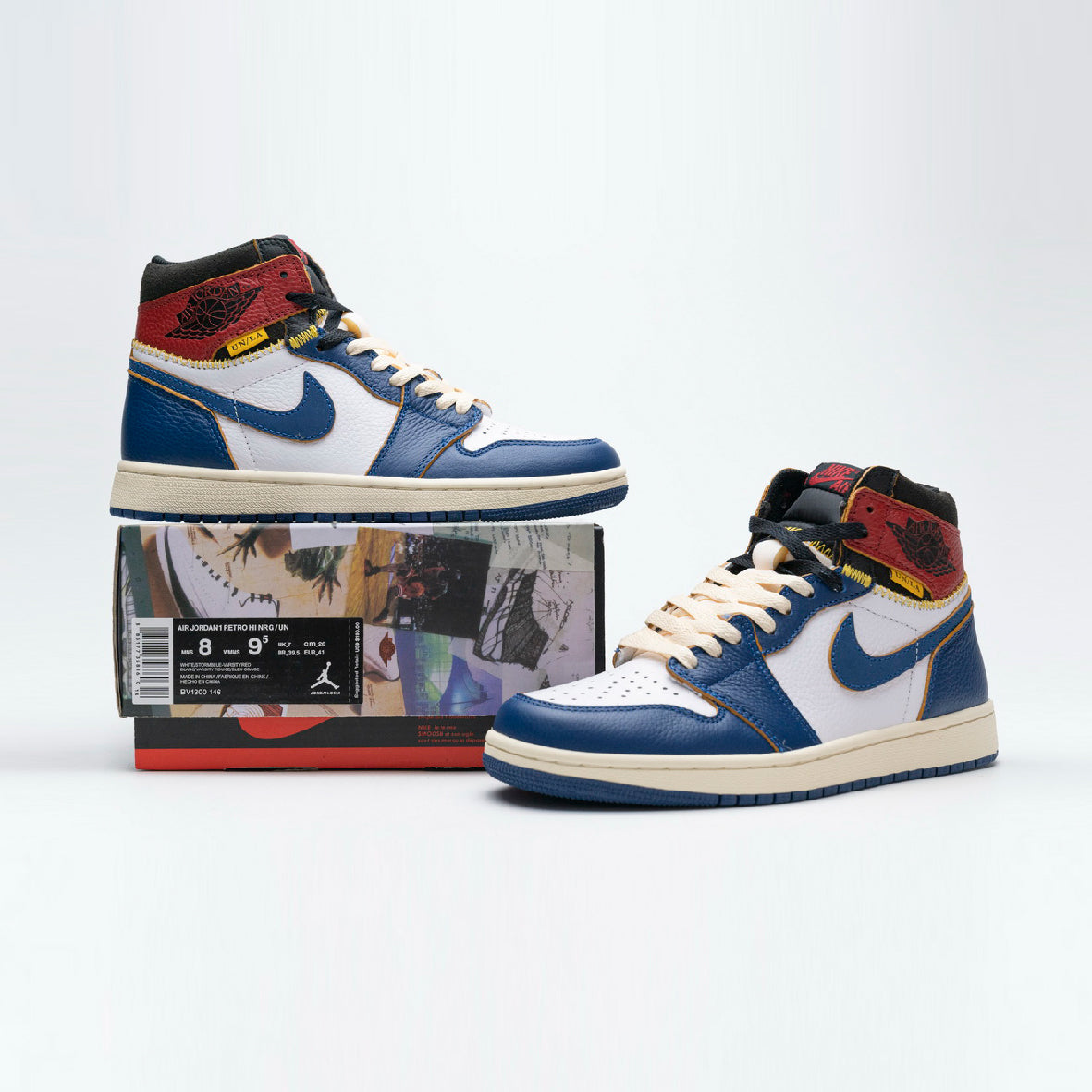 Nike air jordan 1 retro high union los angeles blue toe sale