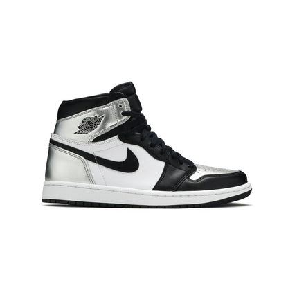 Nike Air Jordan 1 Alto Punta Plateada