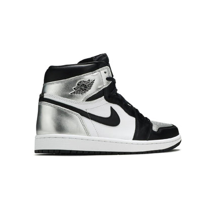 Nike Air Jordan 1 Alto Punta Plateada