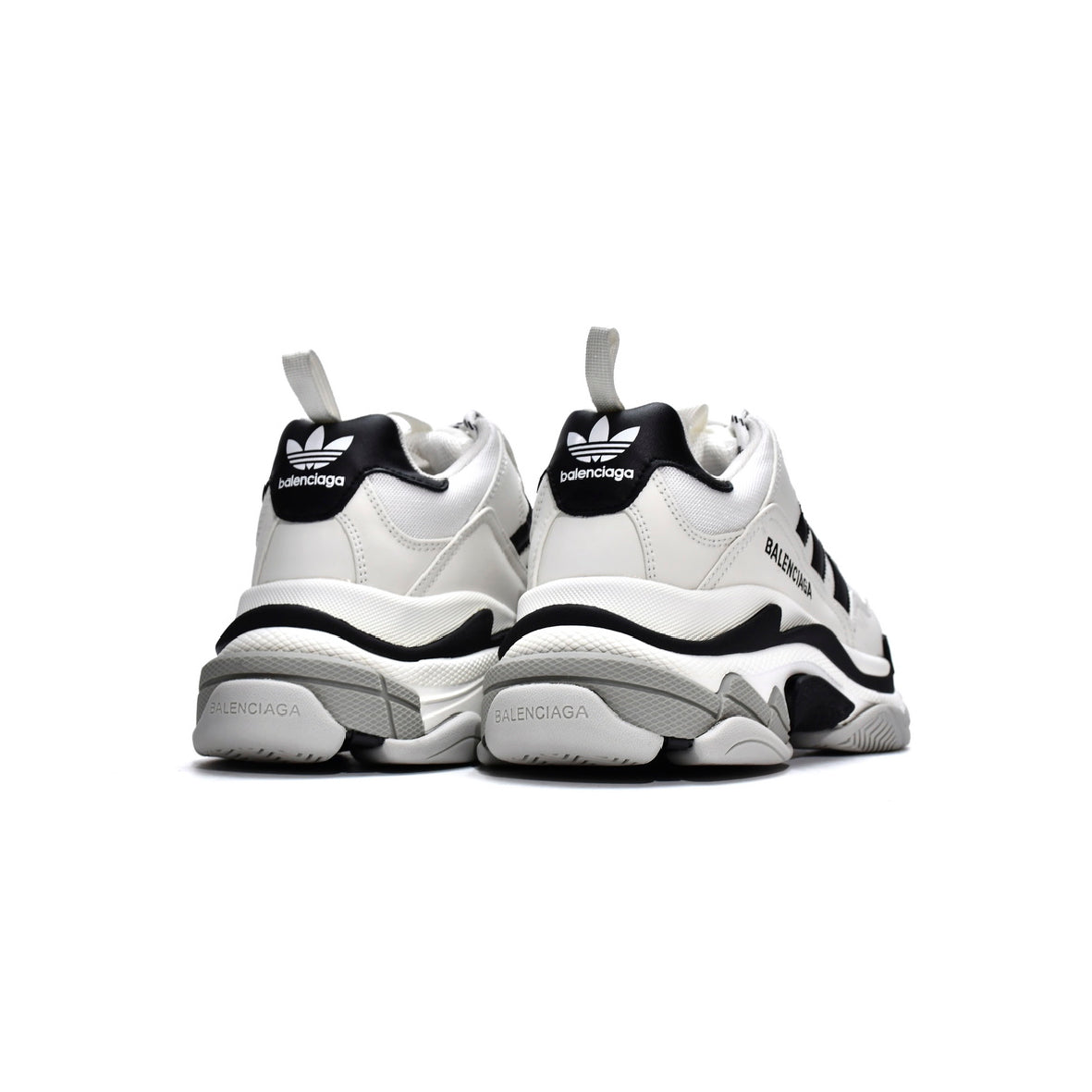 Black and white triple s deals