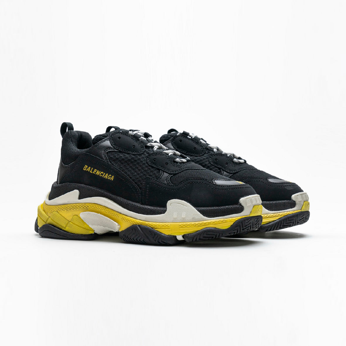 Balenciaga Triple S Black Yellow Ar Store